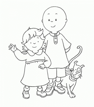 Printable Caillou Coloring Pages   p79hb