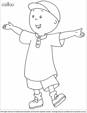 Printable Caillou Coloring Pages   yzost