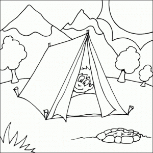 Printable Camping Coloring Pages   63679