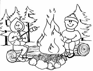 Printable Camping Coloring Pages   73400