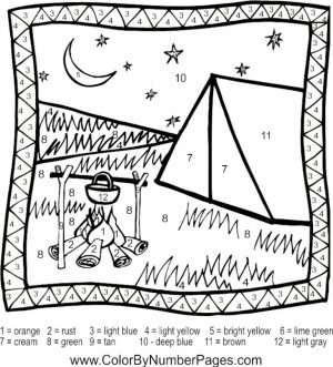 Printable Camping Coloring Pages Online   51321