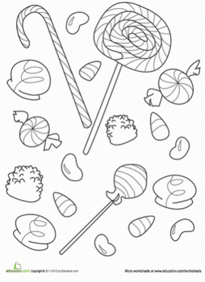 Printable Candy Coloring Pages for Kids   5prtr