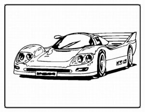 Printable Car Coloring Page Online   91296