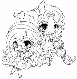 Printable Chibi Coloring Pages for Kids   BV21Z