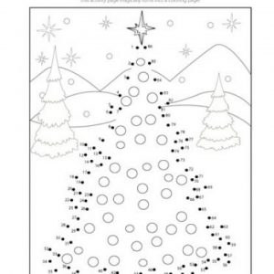 Printable Christmas Dot to Dot Coloring Pages Online   HQTZH