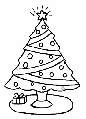 Printable Christmas Tree Coloring Pages Online   83111
