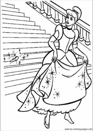 Printable Cinderella Coloring Pages   74002