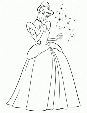 Printable Cinderella Coloring Pages   89921