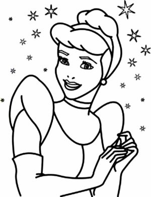 Printable Cinderella Coloring Pages Online   63958