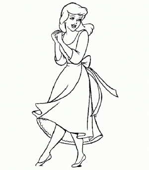 Printable Cinderella Coloring Pages Online   95844