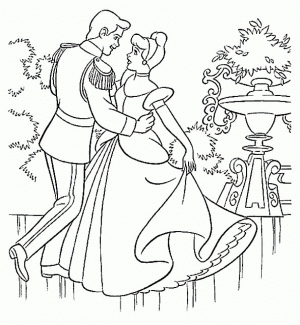 Printable Cinderella Disney Princess Coloring Pages for Girls   56731