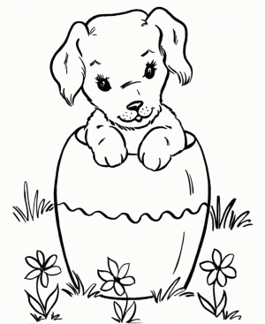Printable Coloring Pages Of Dogs Online   64038
