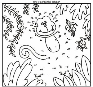 Printable Connect the Dots Coloring Pages   01827