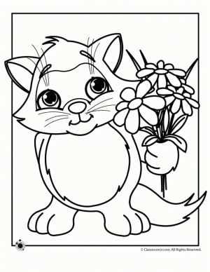 Printable Cute Baby Kitten Coloring Pages   5dha6