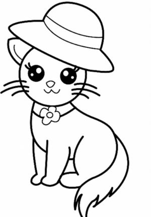Printable Cute Baby Kitten Coloring Pages   5sda9