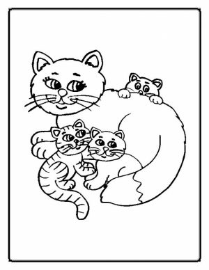 Printable Cute Baby Kitten Coloring Pages   7dfg1