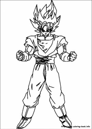 Printable DBZ Coloring Pages   29255