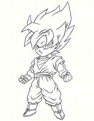 Printable DBZ Coloring Pages   41558