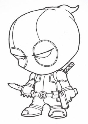 Printable Deadpool Coloring Pages   237386