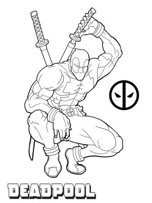 Printable Deadpool Coloring Pages Online   106083
