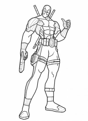 Printable Deadpool Coloring Pages Online   387826