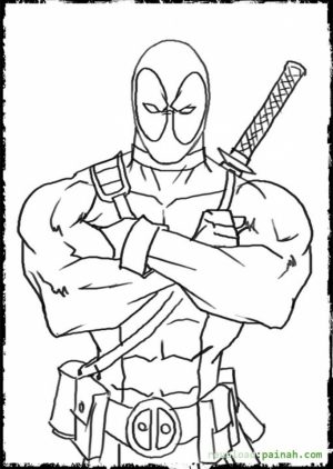 Printable Deadpool Coloring Pages Online   638583