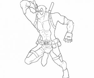 Printable Deadpool Coloring Pages Online   686815