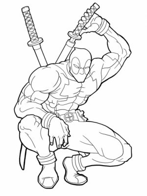 Printable Deadpool Coloring Pages Online   735296