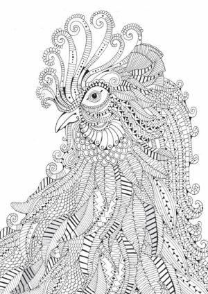 Printable Difficult Animals Coloring Pages for Adults   CGP23