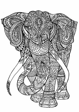 Printable Difficult Animals Coloring Pages for Adults   FTY6