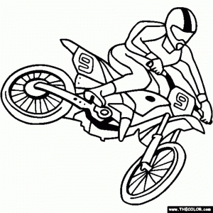 Printable Dirt Bike Coloring Pages for Kids   5prtr
