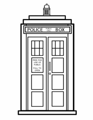 Printable Doctor Who Coloring Pages for Kids   BV21Z