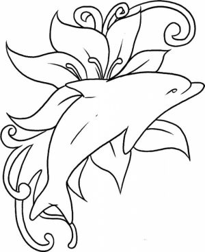 Printable Dolphin Coloring Pages   75612