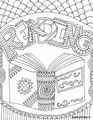 Printable Doodle Art Coloring Pages for Grown Ups   6796V