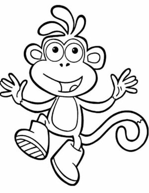 Printable Dora The Explorer Coloring Pages Online   2×551