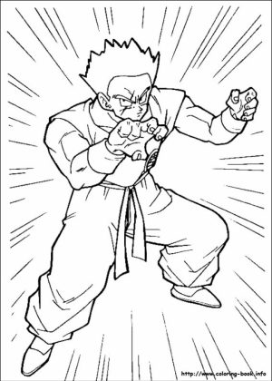 Printable Dragon Ball Z Coloring Pages Online   38854