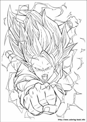 Printable Dragon Ball Z Coloring Pages Online   82744