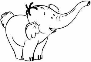 Printable Elephant Coloring Pages for Kids   47031