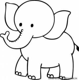 Printable Elephant Coloring Pages for Kids   896531