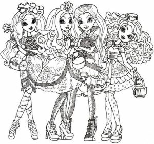 Printable Ever After High Coloring Pages   58425