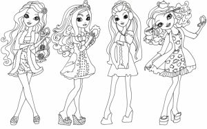 Printable Ever After High Coloring Pages Online   90455