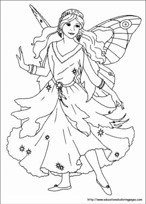 Printable Fairy Coloring Pages   49811