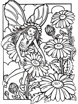 Printable Fairy Coloring Pages   74003