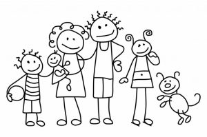 Printable Family Coloring Pages for Kids   5prtr