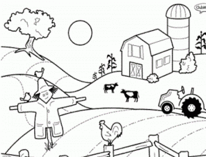 Printable Farm Coloring Pages   Y2XRF