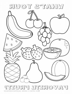 Printable Fruit Coloring Pages   96760