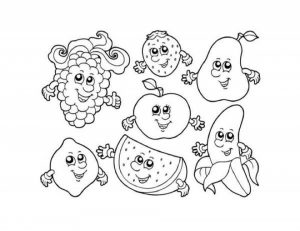 Printable Fruit Coloring Pages Online   85492