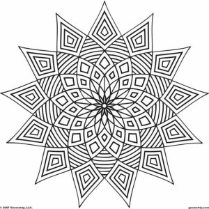 Printable Geometric Coloring Pages Online   95841