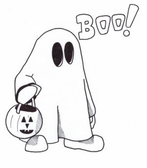 Printable Ghost Coloring Pages Online   51321