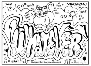 Printable Graffiti Coloring Pages Online   05278